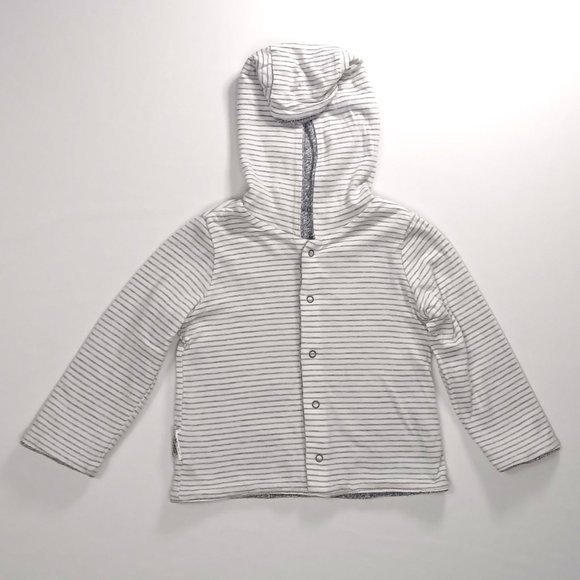 Baby Gap Reversable Gray And White Hoodie US 12-18M - Picture 4 of 7
